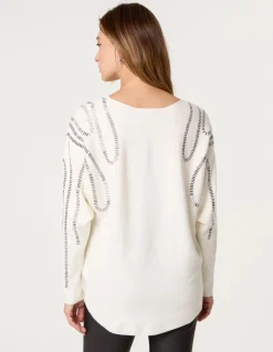 Embellished Shoulder Jumper