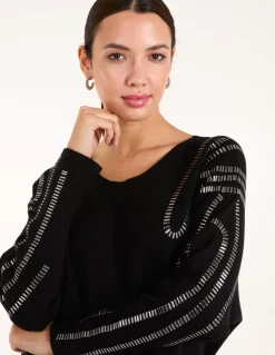 Embellished Shoulder Jumper