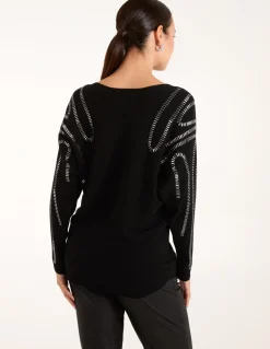 Embellished Shoulder Jumper