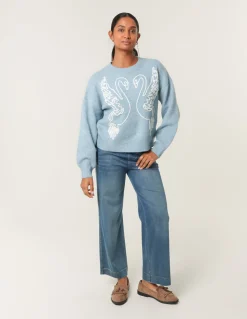 Embroidered Design Jumper