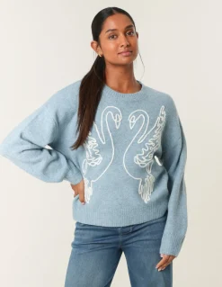 Embroidered Design Jumper