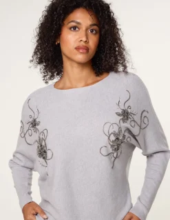 Embroidered Long Sleeve Jumper