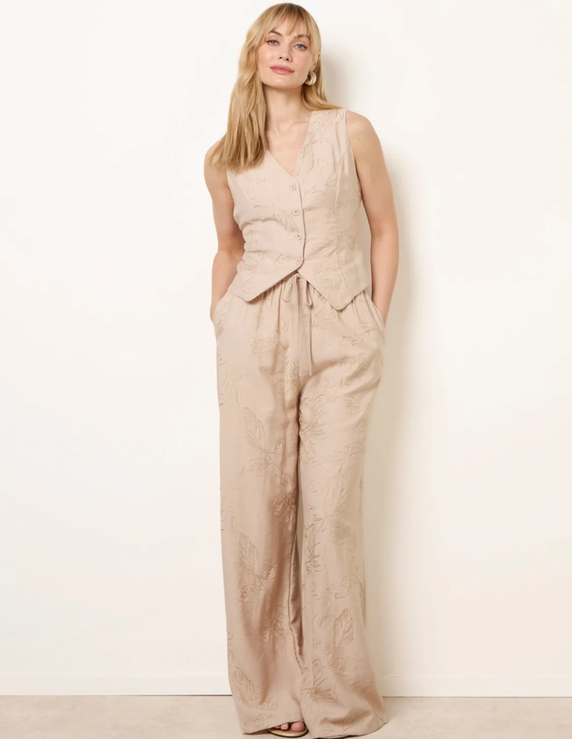 Embroidered Pattern Co-Ord Set