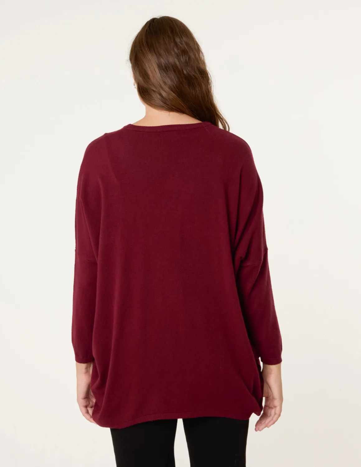 Embroidered Round Neck Jumper