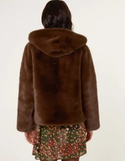 Faux Fur Hooded Jacket