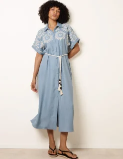 Floral Cutwork Embroidery Dress