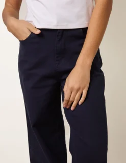 Floral Embroidered Detailed Flared Jeans
