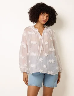 Floral Embroidery Top