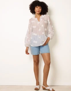 Floral Embroidery Top