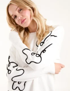 Floral Pattern Sweater