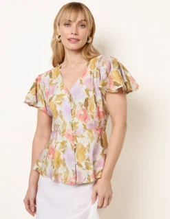 Floral Peplum Top