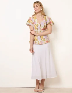 Floral Peplum Top