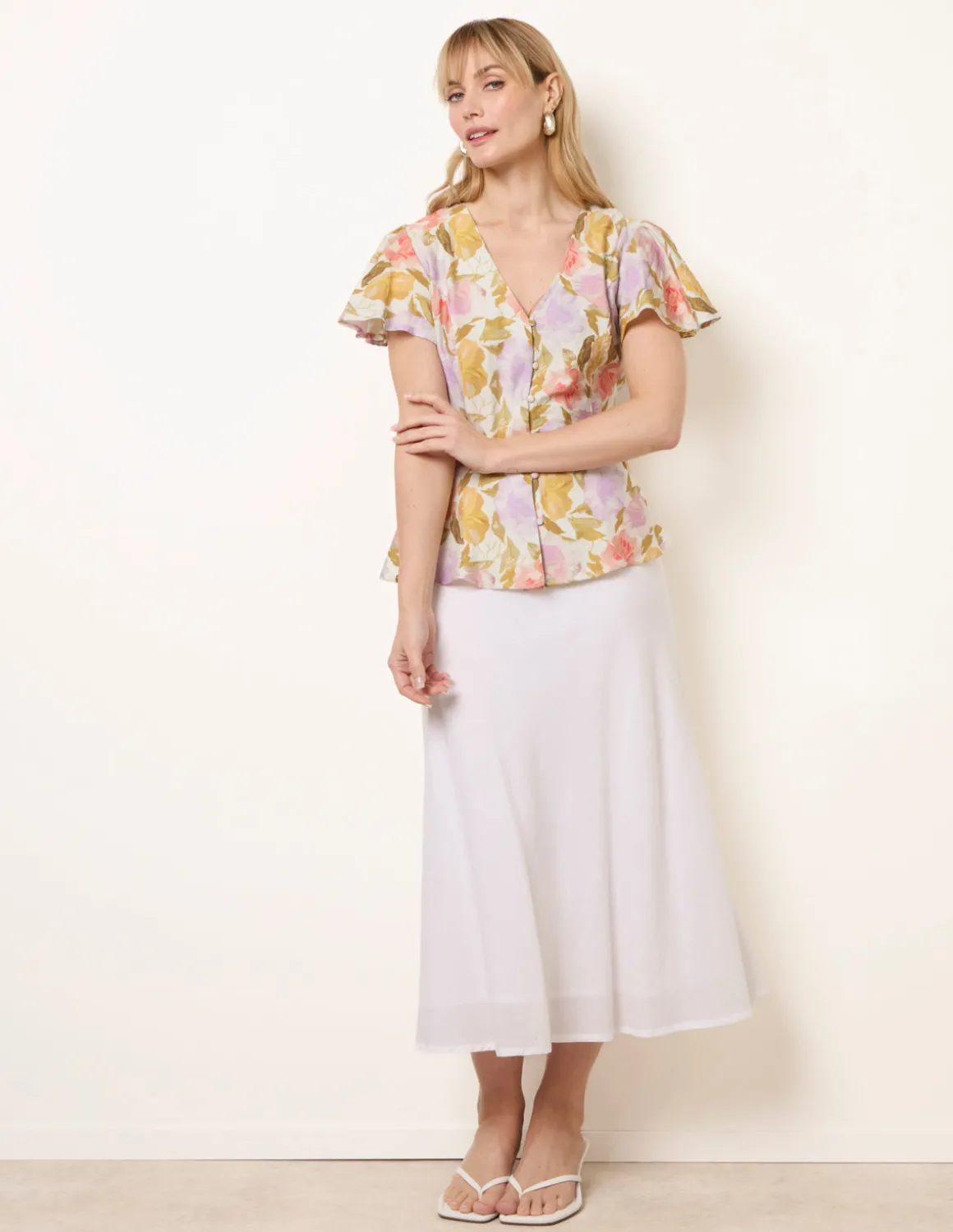 Floral Peplum Top