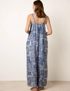 Floral Printed Oversized Jumpsuit