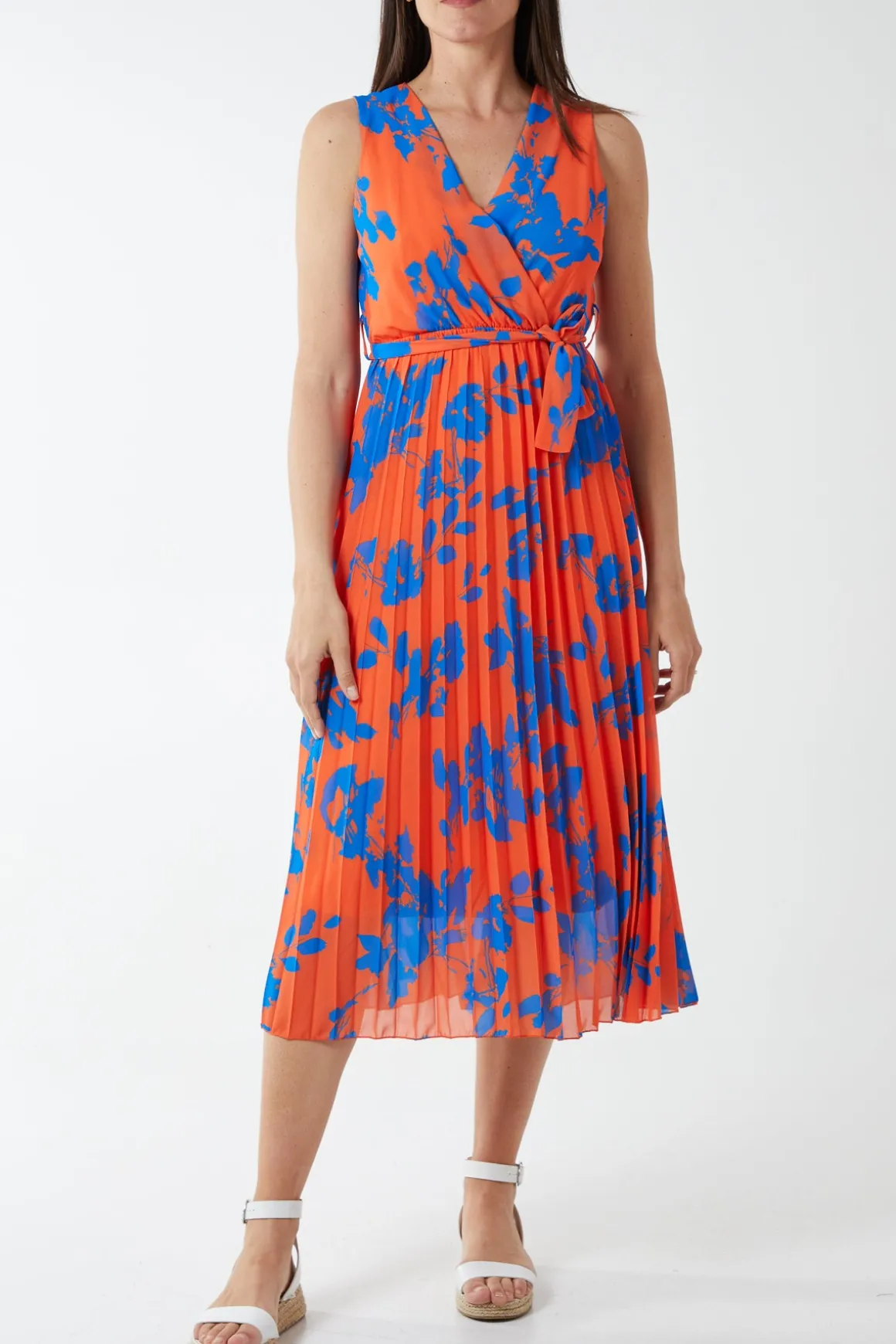 Floral Print Sleeveless Dress