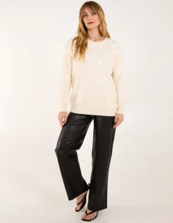Flower Diamante Jumper