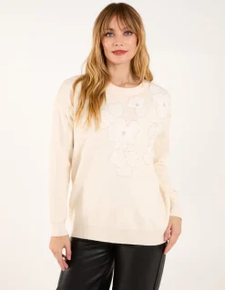 Flower Diamante Jumper