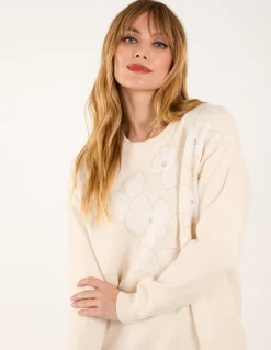 Flower Diamante Jumper