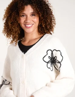Flower Embroidery Cardigan