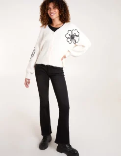 Flower Embroidery Cardigan