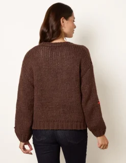 Flower Embroidery Detailed Cardigan