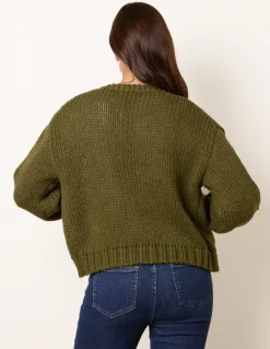 Flower Embroidery Detailed Cardigan