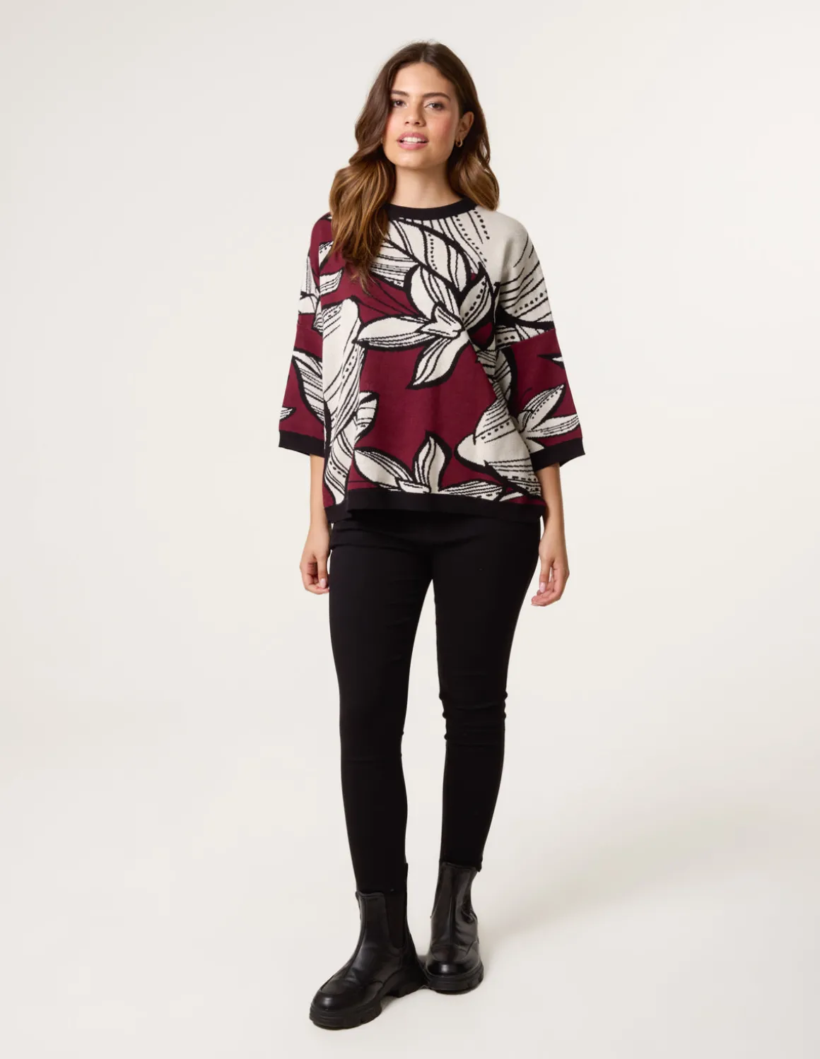 Flower Pattern Jumper
