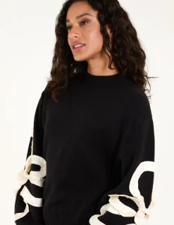Frill Flower Knit Jumper
