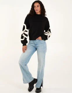Frill Flower Knit Jumper