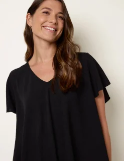 Frill Sleeve V Top