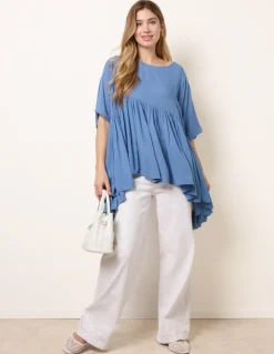 Gathered Oversized Top