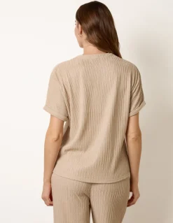 Grandad Collar Oversized Top