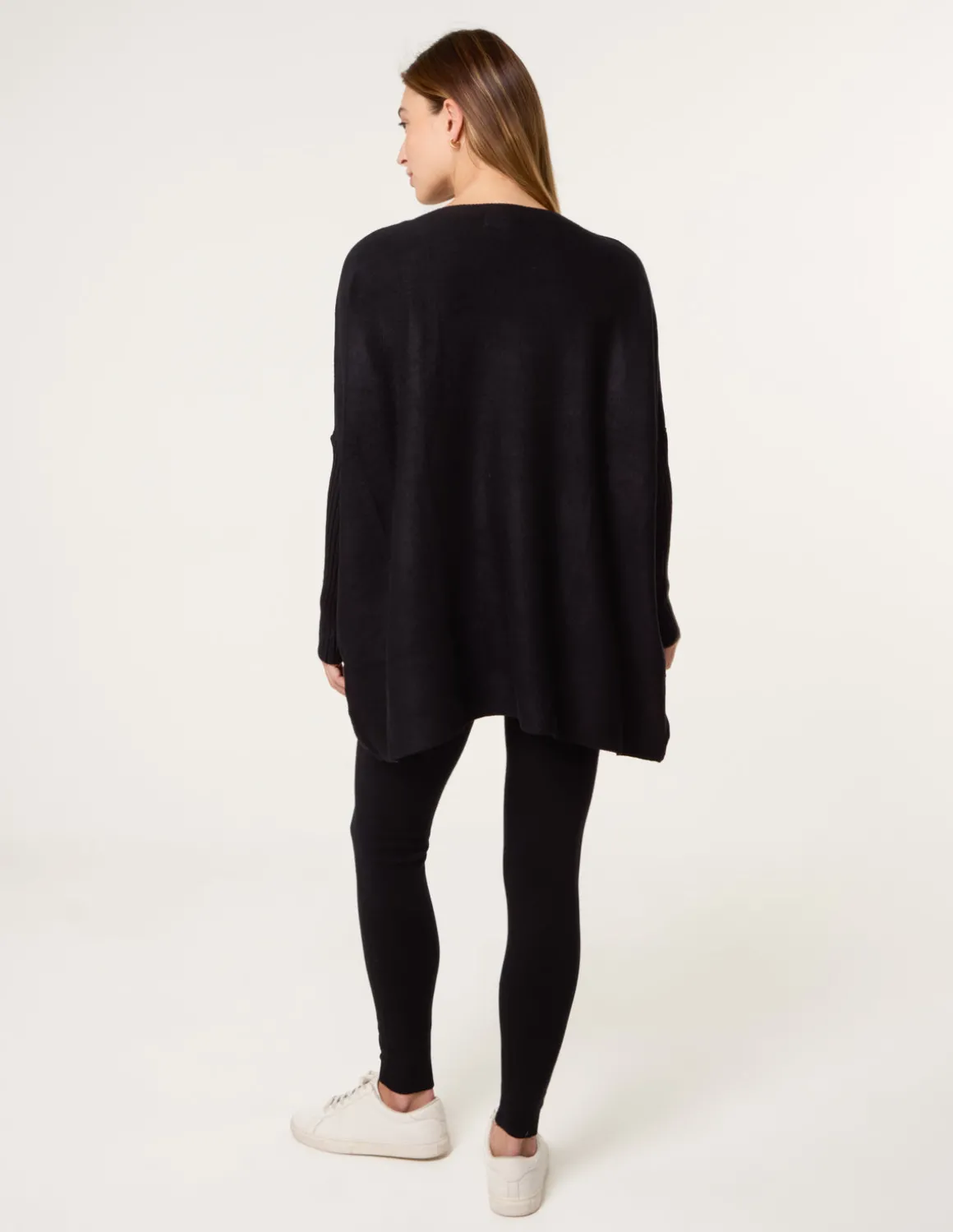 Heart Diamante Oversized Jumper