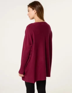 Heart Diamante Oversized Jumper