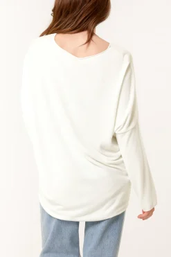Heart Sequin Cut And Sew Top