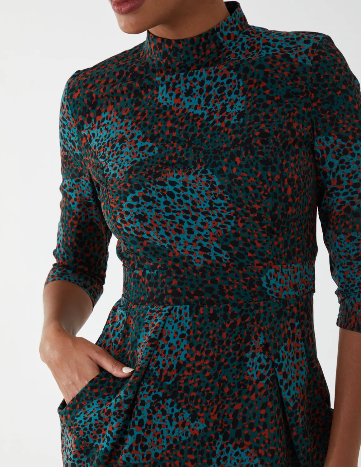 High Neck Tulip Dress