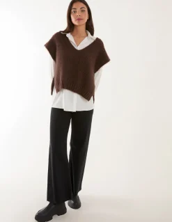 2 in 1 Knitted Vest Shirt