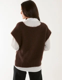 2 in 1 Knitted Vest Shirt