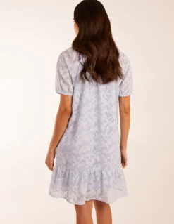 Jacquard Smock Mini Dress