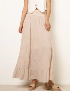 Jersey Band Tiered Skirt