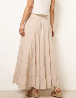 Jersey Band Tiered Skirt