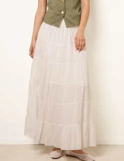 Jersey Band Tiered Skirt