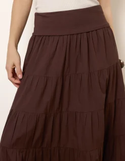 Jersey Band Tiered Skirt