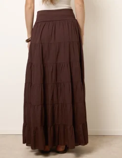 Jersey Band Tiered Skirt