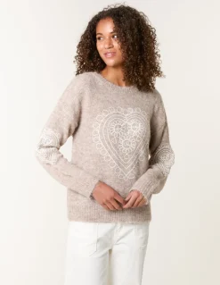 Jumper With Embroidered Heart