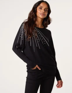 Jumper With Shoulder Embellishment