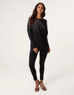 Jumper With Shoulder Embellishment