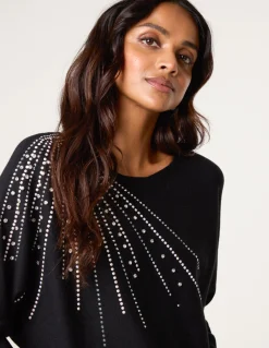 Jumper With Shoulder Embellishment
