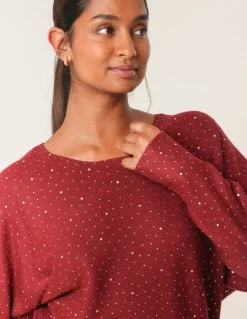 Jumper With Silver Rhinestones