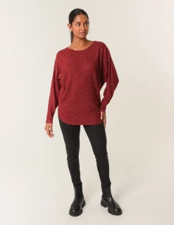 Jumper With Silver Rhinestones